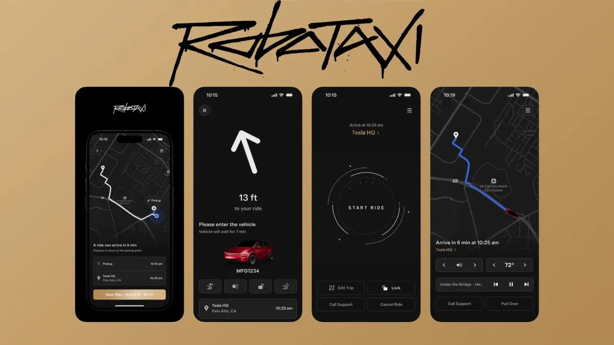 Tesla Robotaxi app